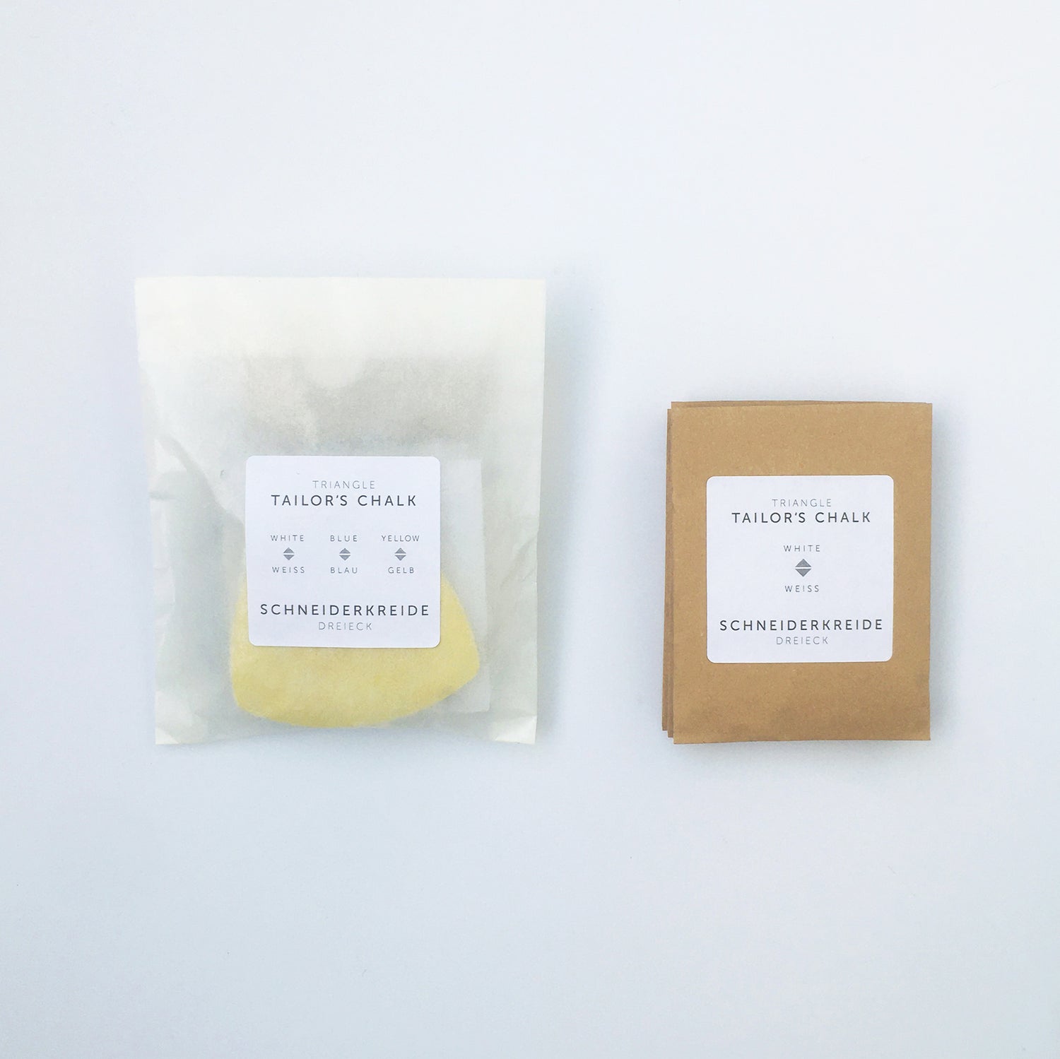 Classic triangle tailors chalks in 3 colors