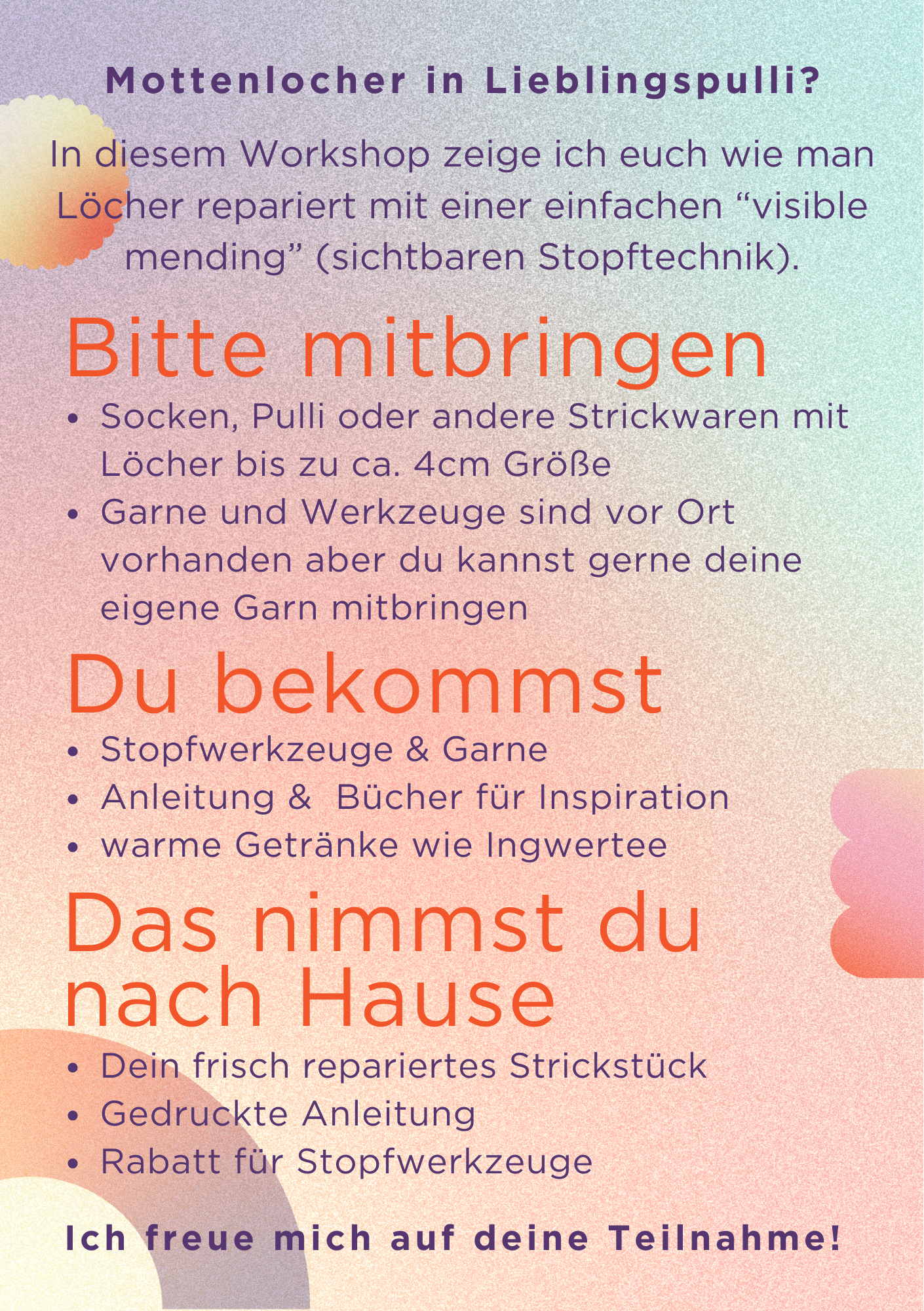 visible mending Stopfkurs 24.1.2026