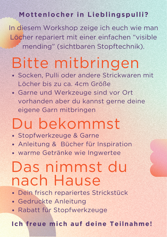 visible mending Stopfkurs 24.1.2026