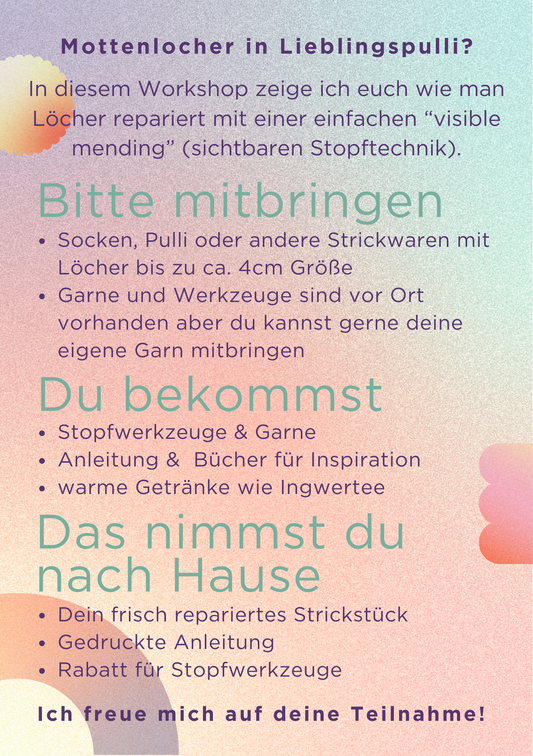 visible mending Stopfkurs 21.2.2026