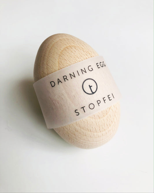 wood darning egg for mending
