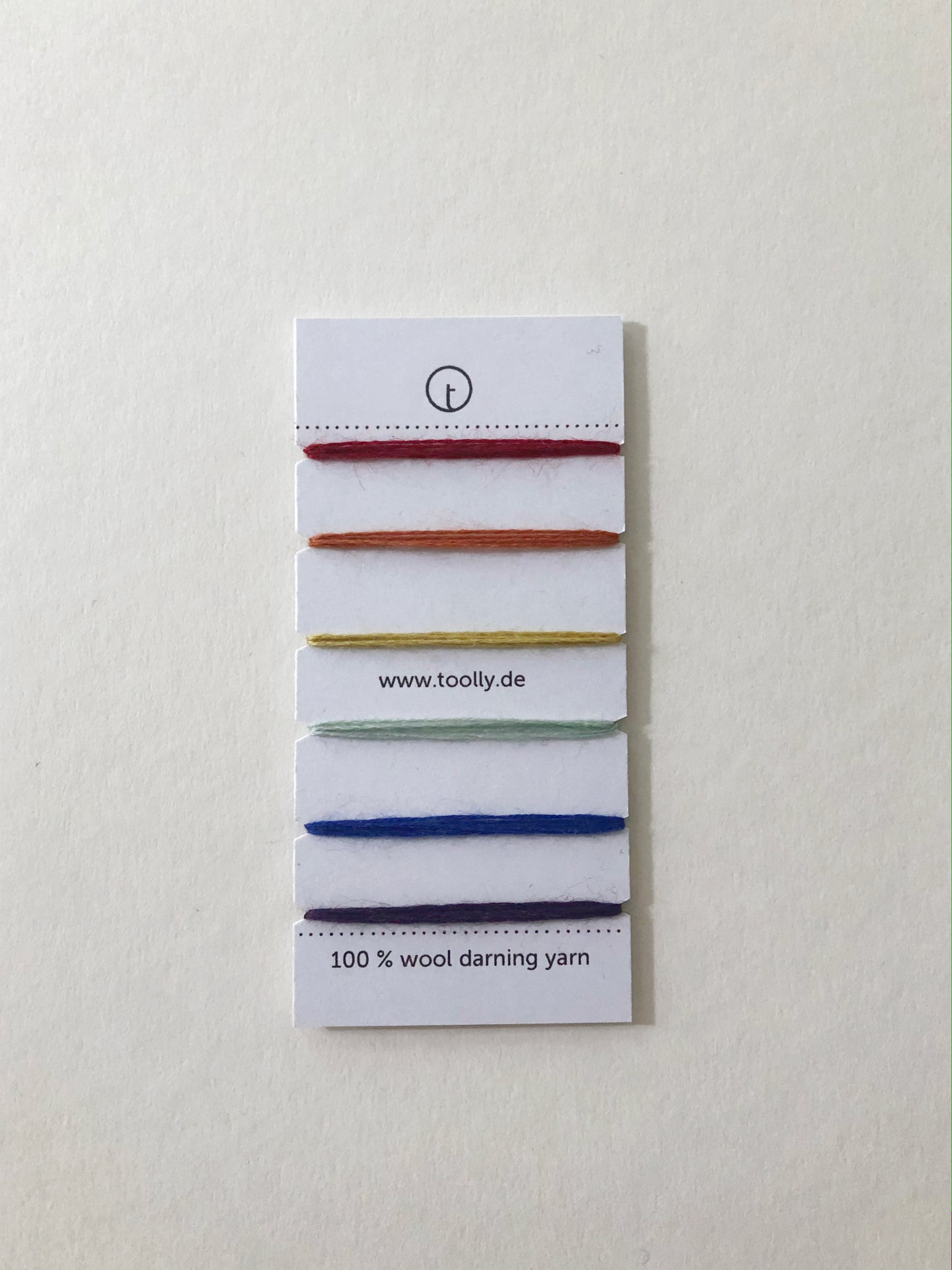 Darning yarn - Color Sample Card