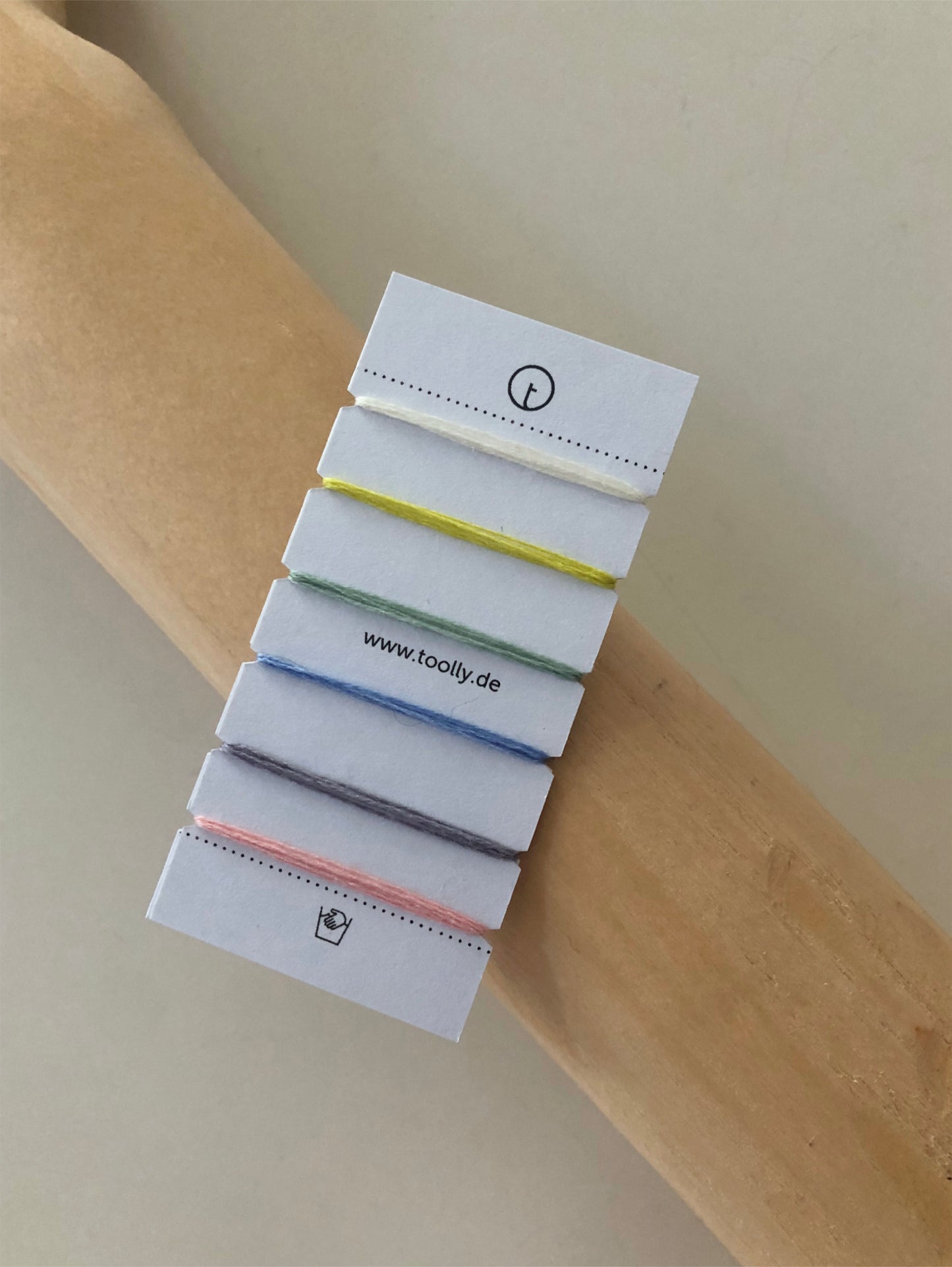 100% Wool Darning Yarn Colour Cards showing pastel, neutral, and vibrant shades for mending, embroidery, and decorative stitching.