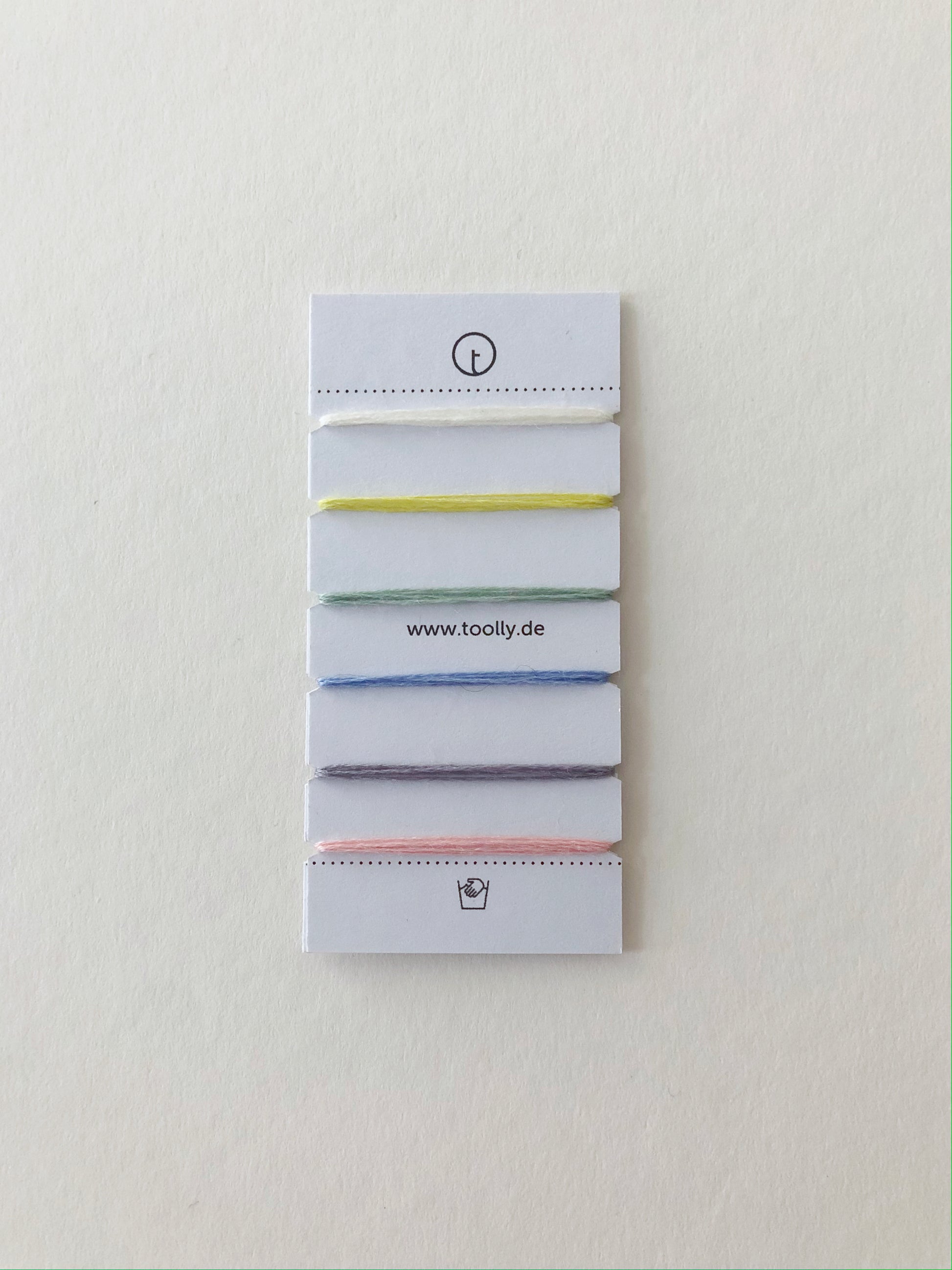 100% Wool Darning Yarn Colour Cards showing pastel, neutral, and vibrant shades for mending, embroidery, and decorative stitching.