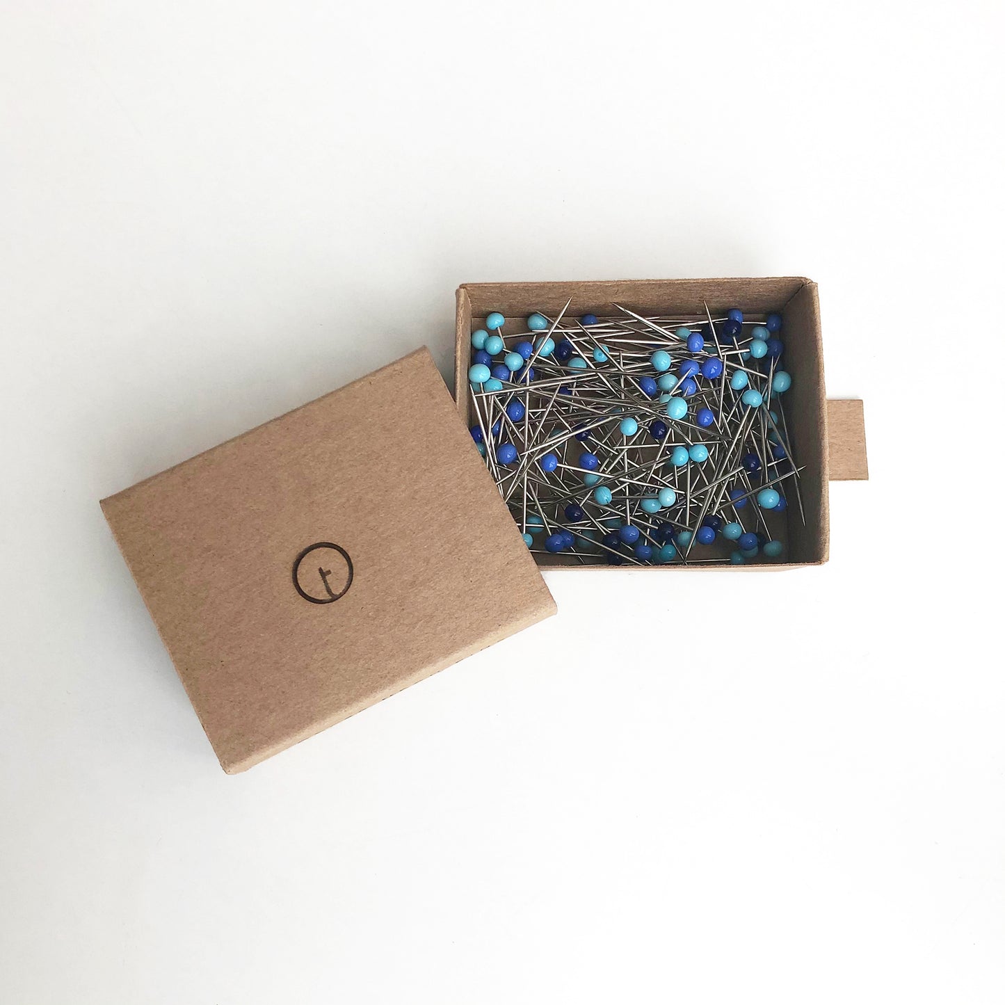 Glass Head Pins · BLUE · M