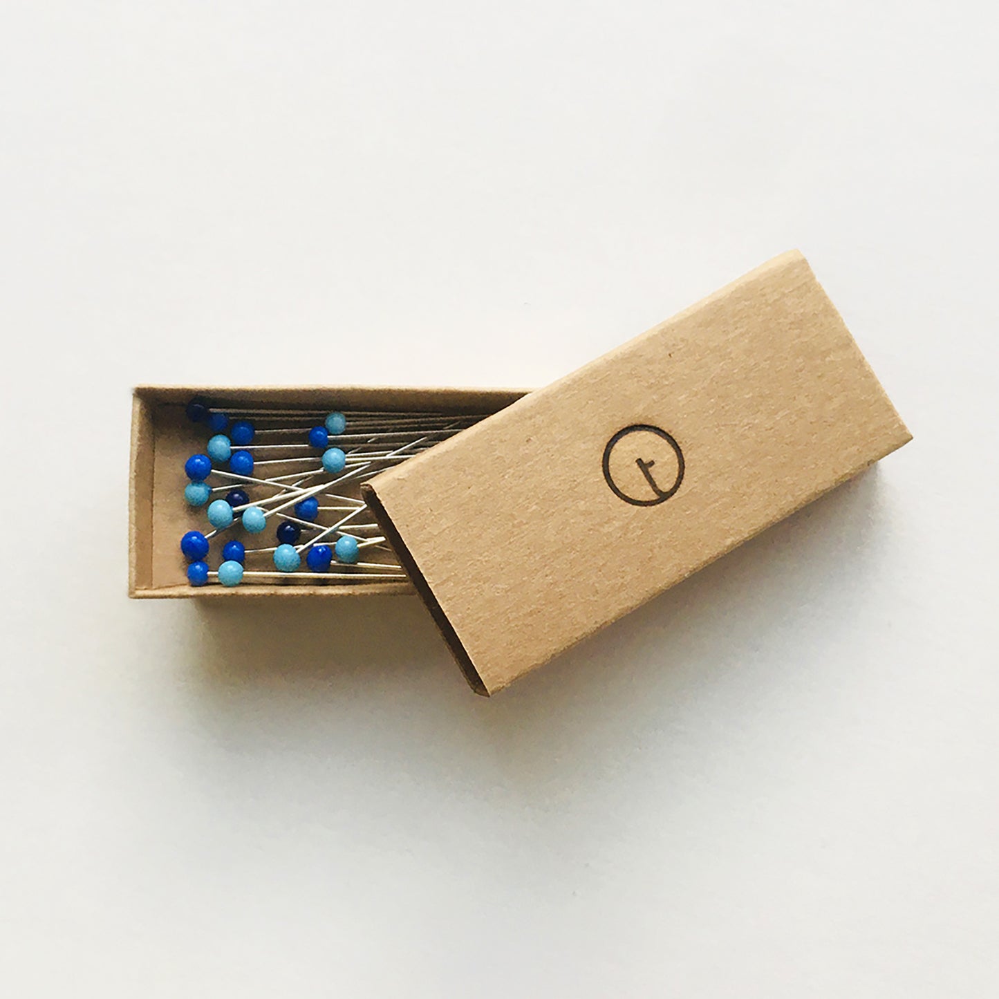 Glass Head Pins · BLUE · S