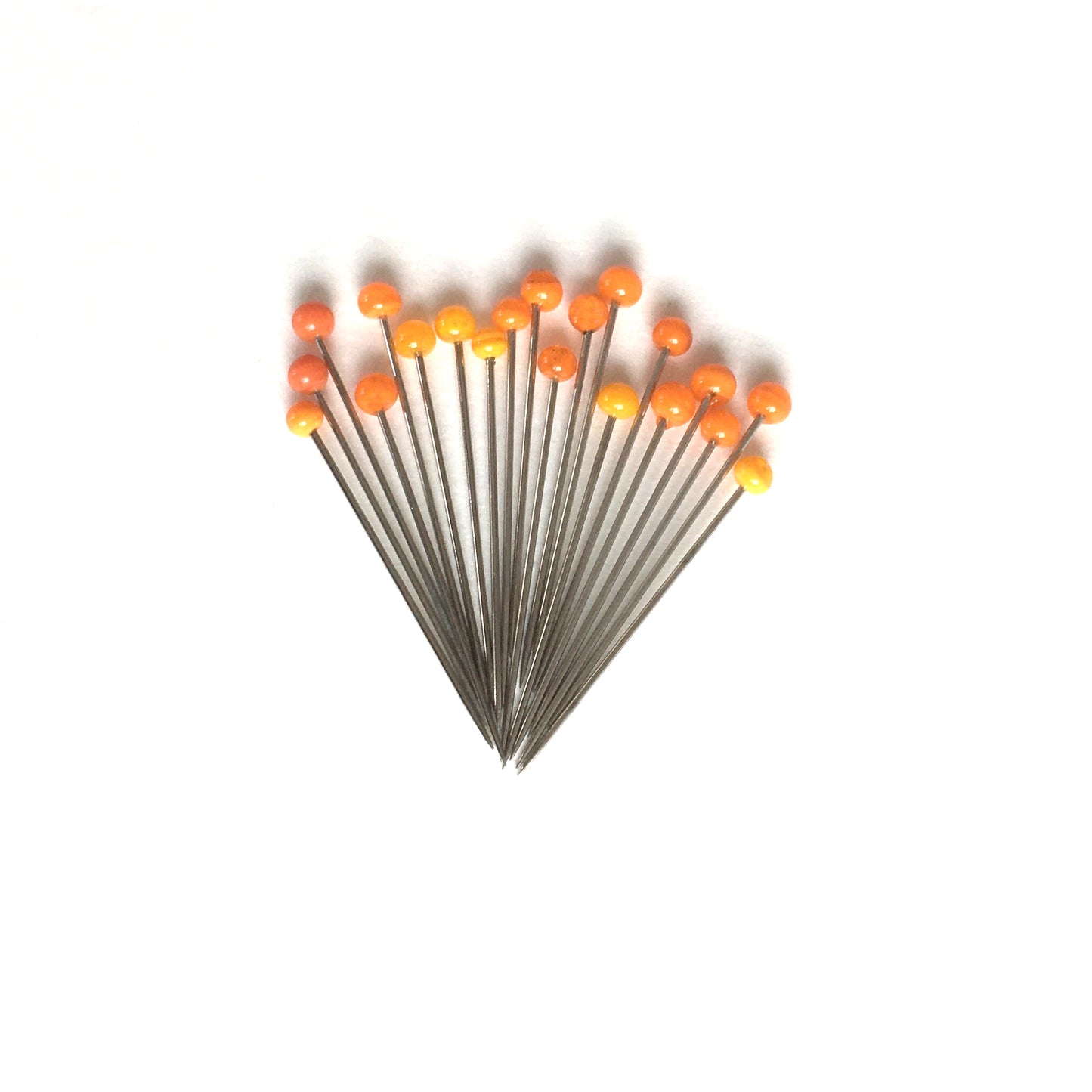 Glass Head Pins · ORANGE · S