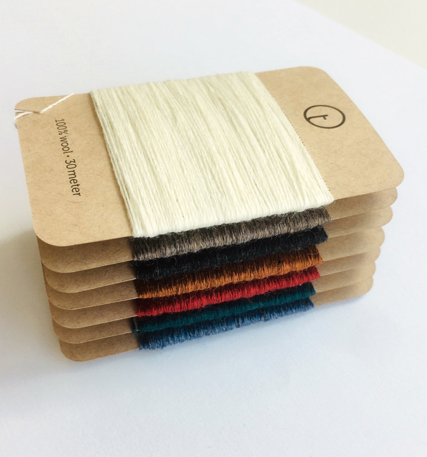 toolly's darning yarns are 100% wool without any artificial fibers. Fine wool yarns can be plied as double. Currently 9 colors available.