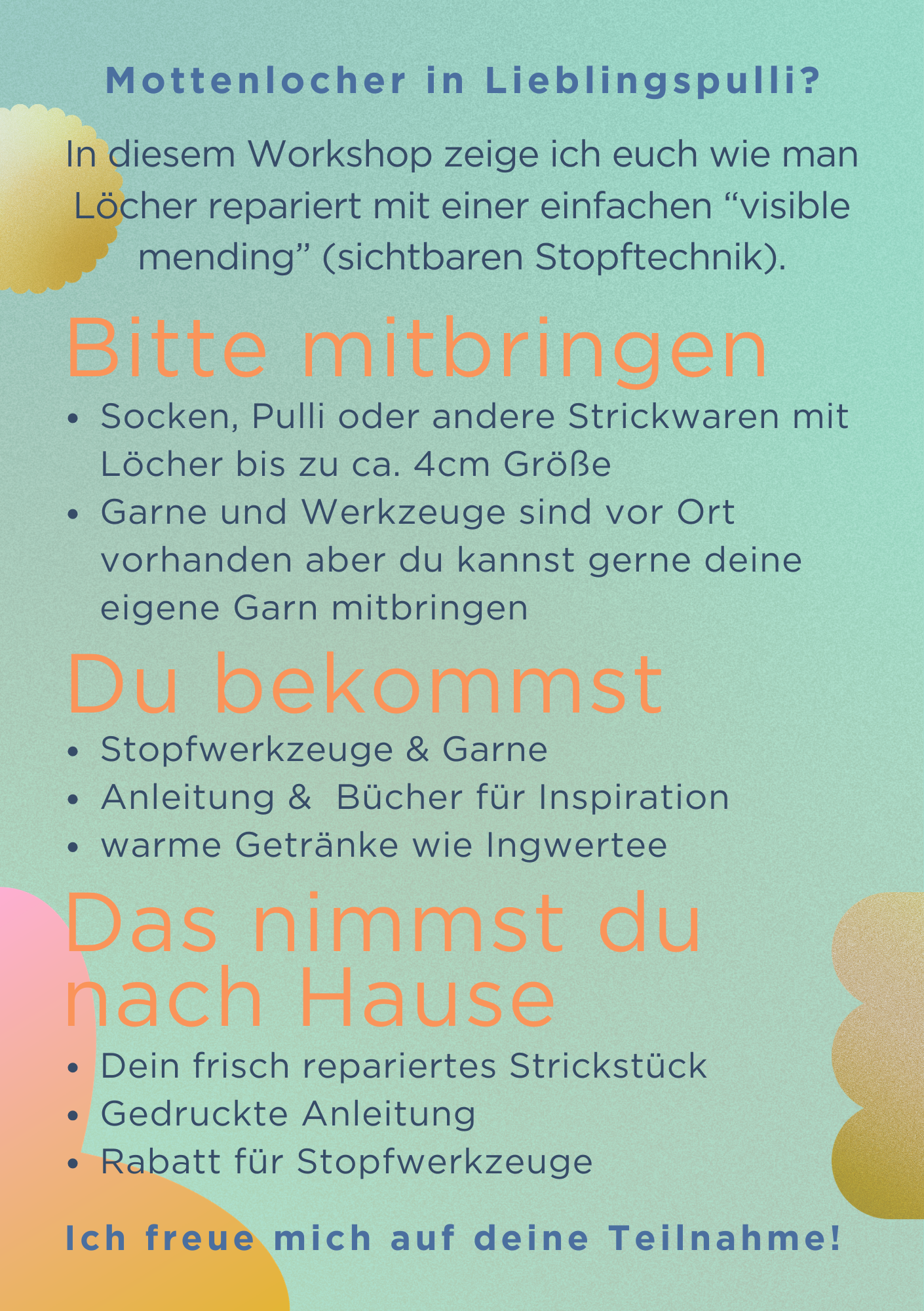 Visible Mending Stopfkurs 18.4.2026