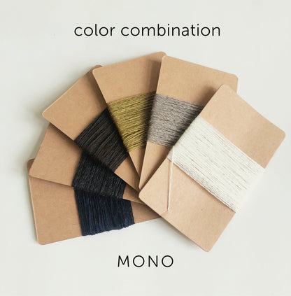 darning yarn of mono color combination