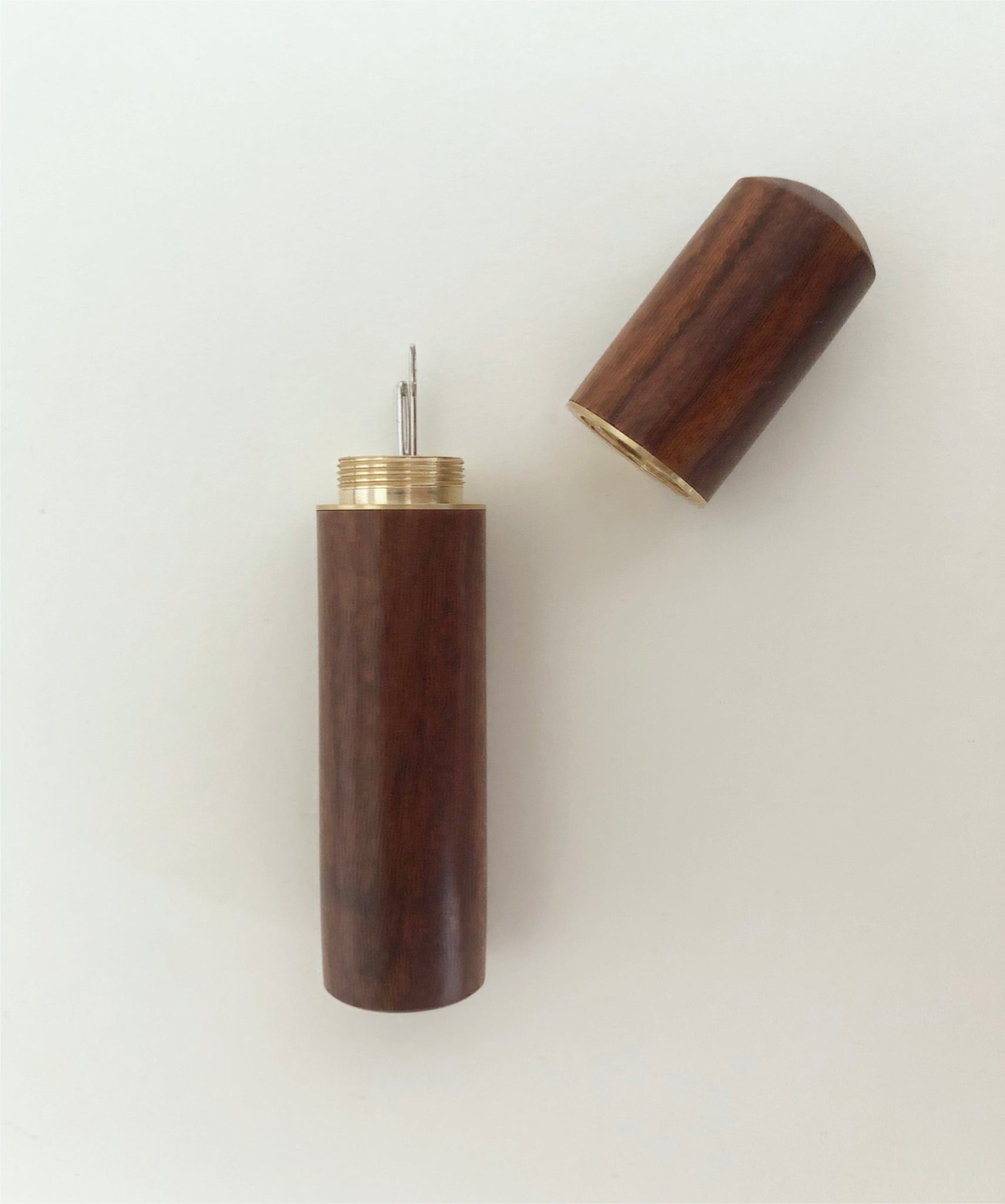 elegant and practical wood needle case