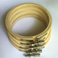 10cm wood embroidery hoop with metal enclosure for various crafting projects 