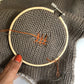 Embroidery hoop  made of Wood/Brass, very practical basic kit for repairing/mending