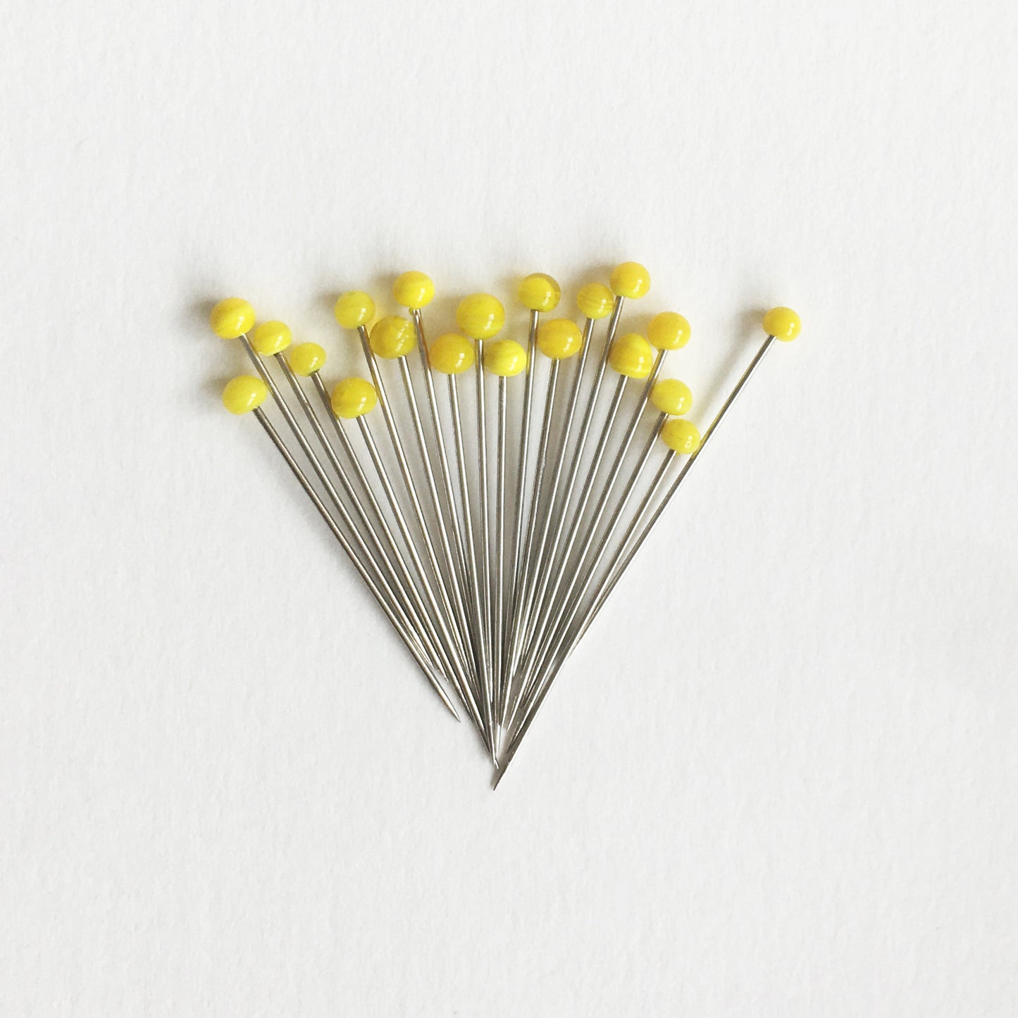 Glass Head Pins · YELLOW · S