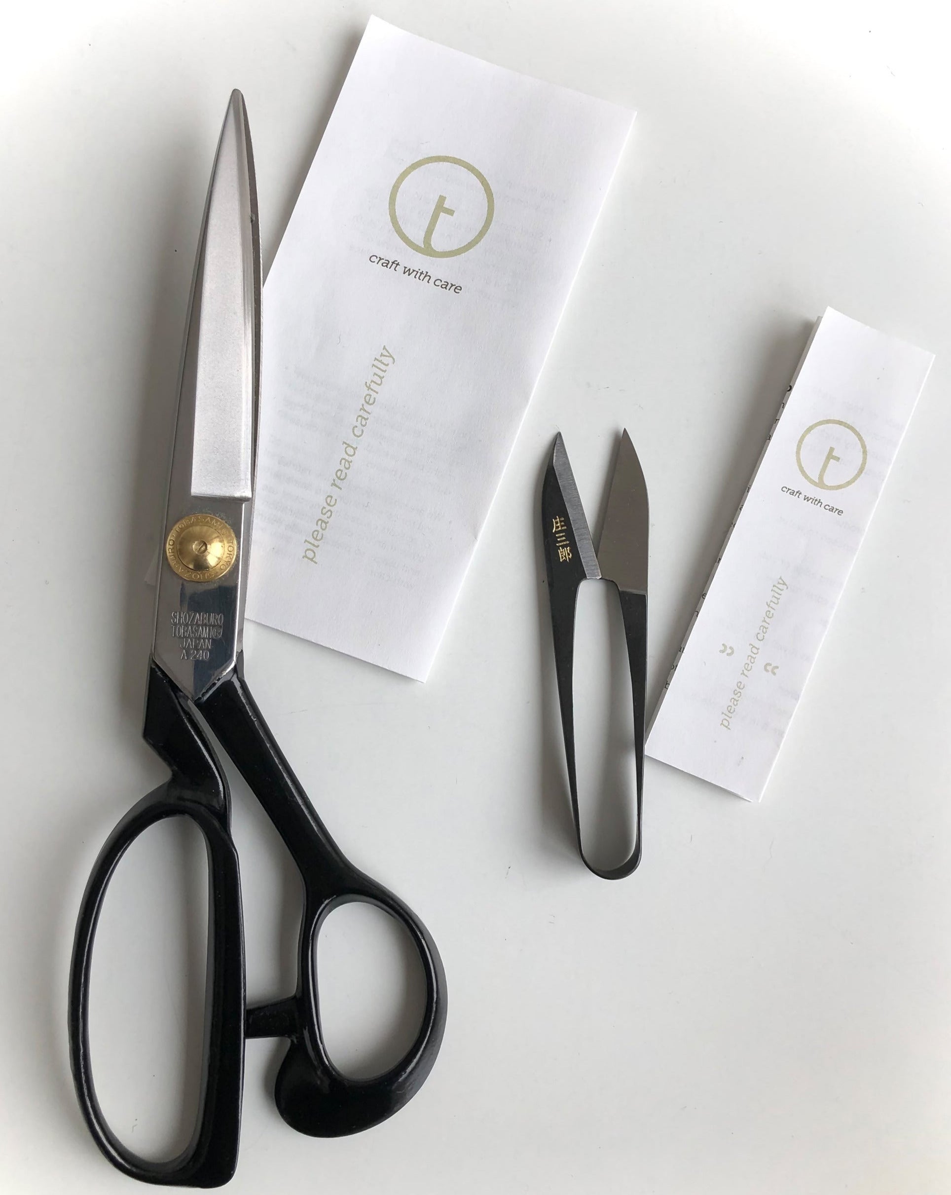 Japanese scissors and Thread Snips with Careguide