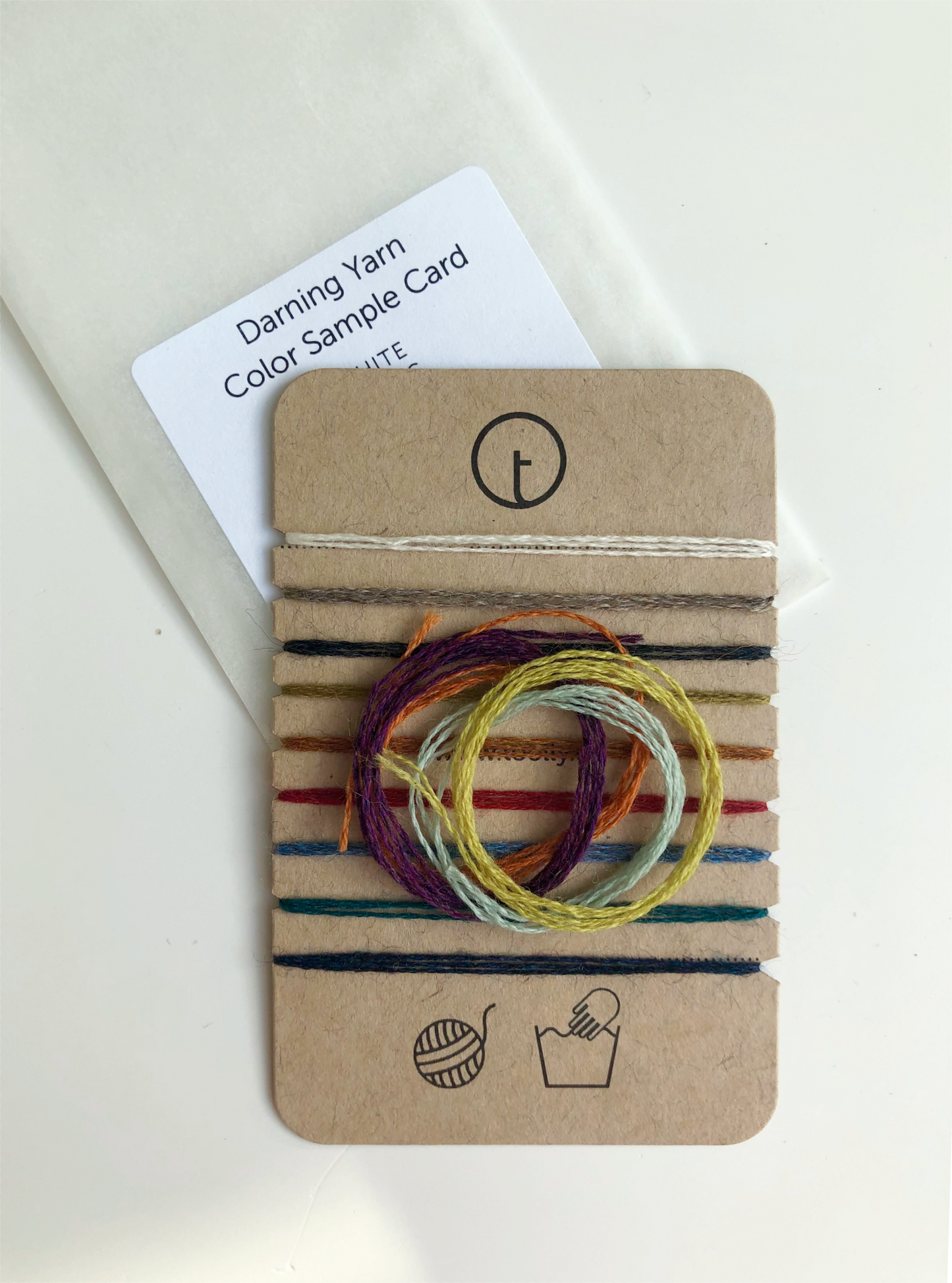 Darning yarn - Color Sample Card